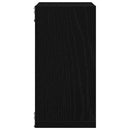 vidaXL 2 db fekete tölgyszínű szerelt fa fali kockapolc 30x15x30 cm