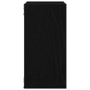 vidaXL 4 db fekete tölgyszínű szerelt fa fali kockapolc 30x15x30 cm