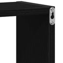 vidaXL 4 db fekete tölgyszínű szerelt fa fali kockapolc 30x15x30 cm