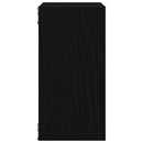vidaXL 6 db fekete tölgyszínű szerelt fa fali kockapolc 30x15x30 cm
