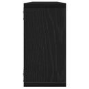 vidaXL 2 db fekete tölgyszínű szerelt fa fali kockapolc 100x15x30 cm