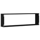 vidaXL 2 db fekete tölgyszínű szerelt fa fali kockapolc 100x15x30 cm