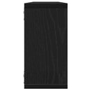 vidaXL 4 db fekete tölgyszínű szerelt fa fali kockapolc 100x15x30 cm