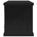 vidaXL 2 db fekete tölgyszínű szerelt fa fali polc 75 x 18 x 20 cm