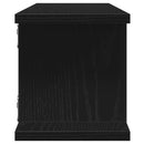 vidaXL 2 db fekete tölgy szerelt fa fali polcok 90x18x20 cm