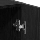 vidaXL fekete tölgy színű mosógépszekrény 64 x 25,5 x 190 cm