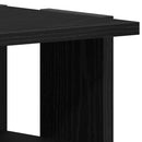 vidaXL fekete tölgy szerelt fa cipőszekrény 25x27x102 cm