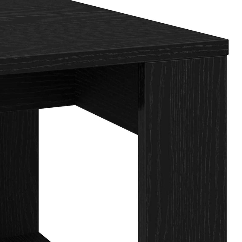 vidaXL Dohányzóasztal Musta tammi 102 x 50 x 35 cm Faanyag