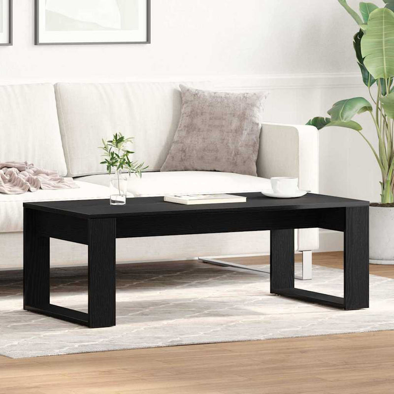 vidaXL Dohányzóasztal Musta tammi 102 x 50 x 35 cm Faanyag