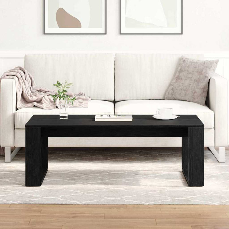 vidaXL Dohányzóasztal Musta tammi 102 x 50 x 35 cm Faanyag