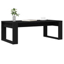 vidaXL Dohányzóasztal Fekete tölgy 102 x 50 x 35 cm Faanyag