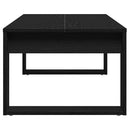 vidaXL Dohányzóasztal Musta tammi 102 x 50 x 35 cm Faanyag