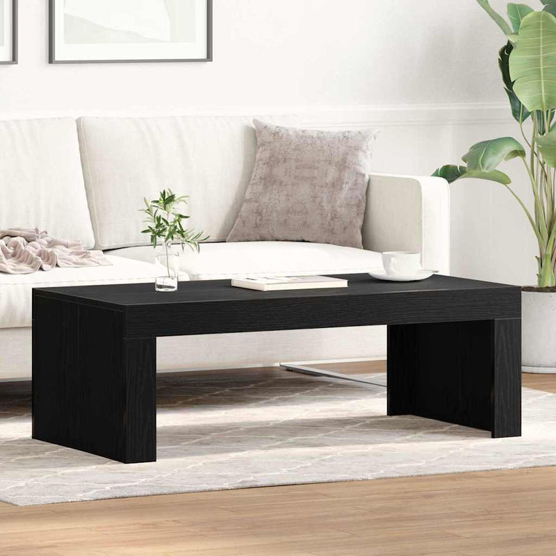 vidaXL Dohányzóasztal Musta tammi 102 x 50 x 35 cm Faanyag
