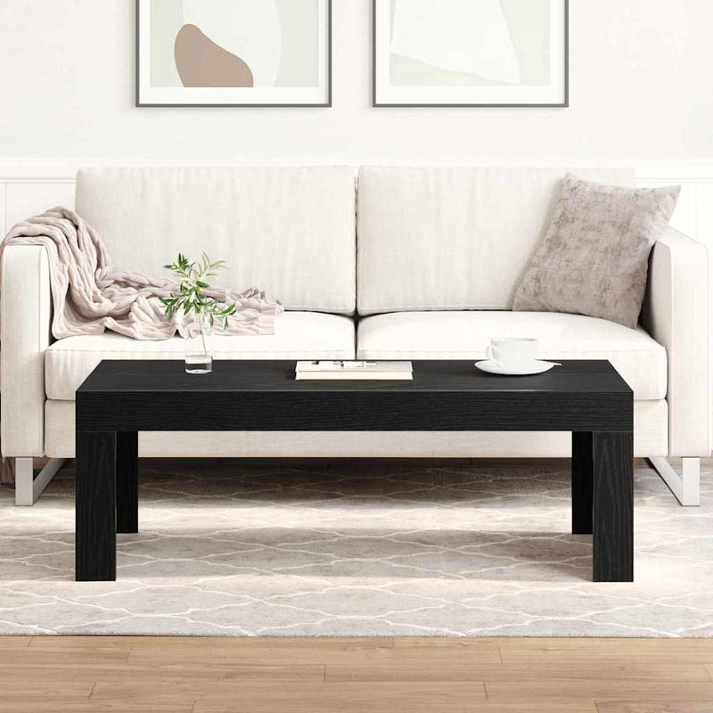 vidaXL Dohányzóasztal Musta tammi 102 x 50 x 35 cm Faanyag