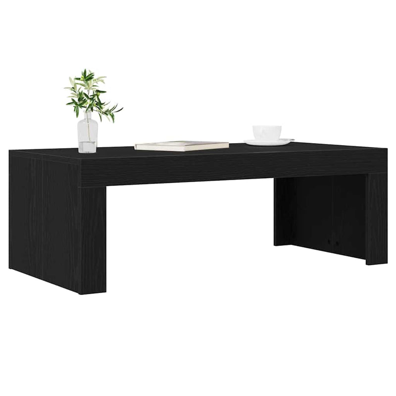 vidaXL Dohányzóasztal Musta tammi 102 x 50 x 35 cm Faanyag