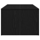 vidaXL Dohányzóasztal Fekete Faanyag