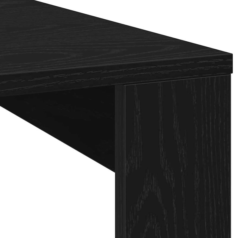 vidaXL Dohányzóasztal Musta tammi 100 x 100 x 35 cm Faanyag