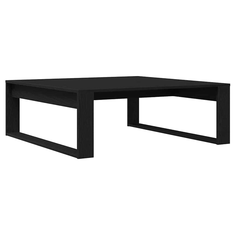vidaXL Dohányzóasztal Musta tammi 100 x 100 x 35 cm Faanyag