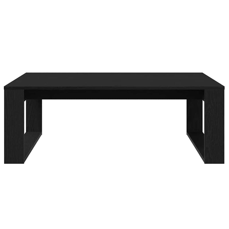 vidaXL Dohányzóasztal Musta tammi 100 x 100 x 35 cm Faanyag