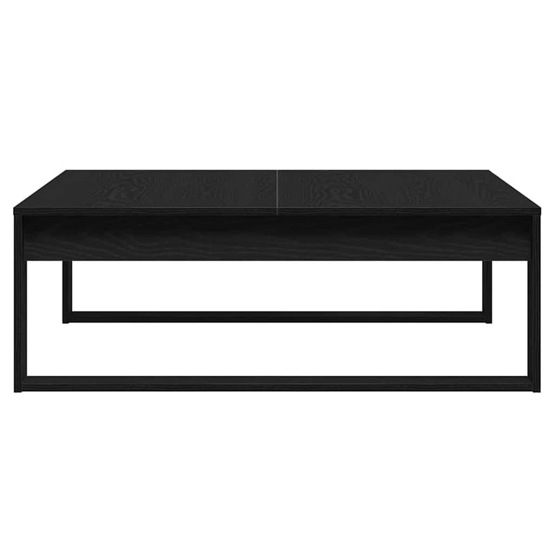vidaXL Dohányzóasztal Musta tammi 100 x 100 x 35 cm Faanyag