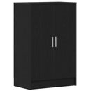 vidaXL fekete tölgy szerelt fa cipőszekrény 60x35x92 cm