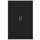 vidaXL fekete tölgy szerelt fa cipőszekrény 60x35x92 cm