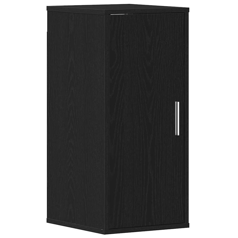 vidaXL fekete tölgy szerelt fa cipőszekrény 32x35x70 cm