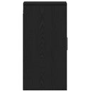 vidaXL fekete tölgy szerelt fa cipőszekrény 32x35x70 cm