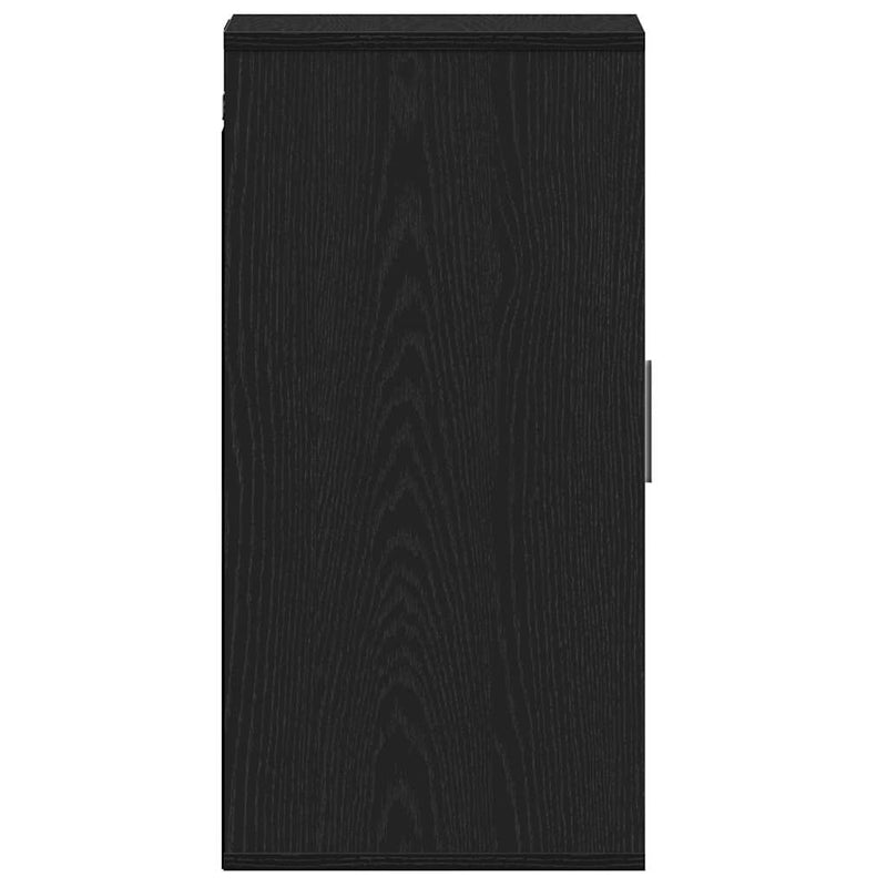 vidaXL fekete tölgy szerelt fa cipőszekrény 32x35x70 cm