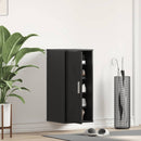 vidaXL fekete tölgy szerelt fa cipőszekrény 32x35x70 cm