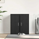 vidaXL 2 db fekete tölgy szerelt fa cipőszekrény 32x35x70 cm