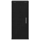 vidaXL 2 db fekete tölgy szerelt fa cipőszekrény 32x35x70 cm