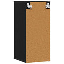 vidaXL 2 db fekete tölgy szerelt fa cipőszekrény 32x35x70 cm