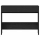 vidaXL fekete tölgyszínű szerelt fa íróasztal 101x50x76,5 cm