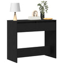 vidaXL fekete tölgyszínű szerelt fa dohányzóasztal 89x41x76,5 cm