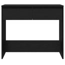 vidaXL fekete tölgyszínű szerelt fa dohányzóasztal 89x41x76,5 cm