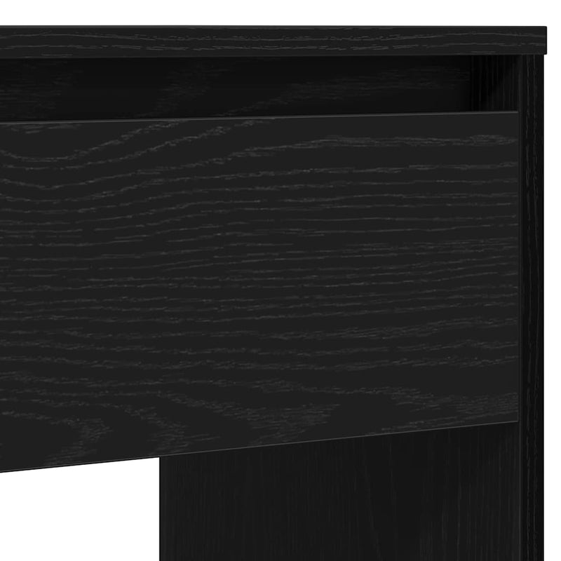 vidaXL fekete tölgyszínű szerelt fa dohányzóasztal 89x41x76,5 cm