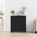 vidaXL fekete tölgyfa tálalószekrény 70 x 41 x 75 cm