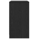 vidaXL fekete tölgyfa tálalószekrény 70 x 41 x 75 cm