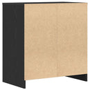 vidaXL fekete tölgyfa tálalószekrény 70 x 41 x 75 cm