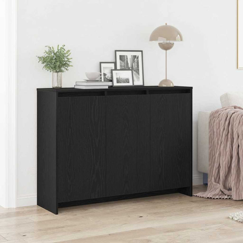 vidaXL Széf Fekete 102 x 33 x 75 cm Faanyag
