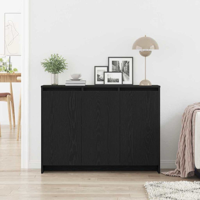 vidaXL Széf Fekete 102 x 33 x 75 cm Faanyag