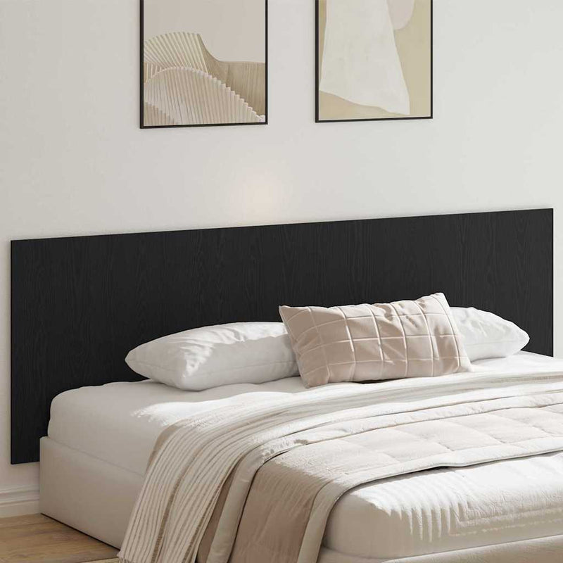 vidaXL Fejtámla Musta tammi 240 x 1,5 x 80 cm Faanyag