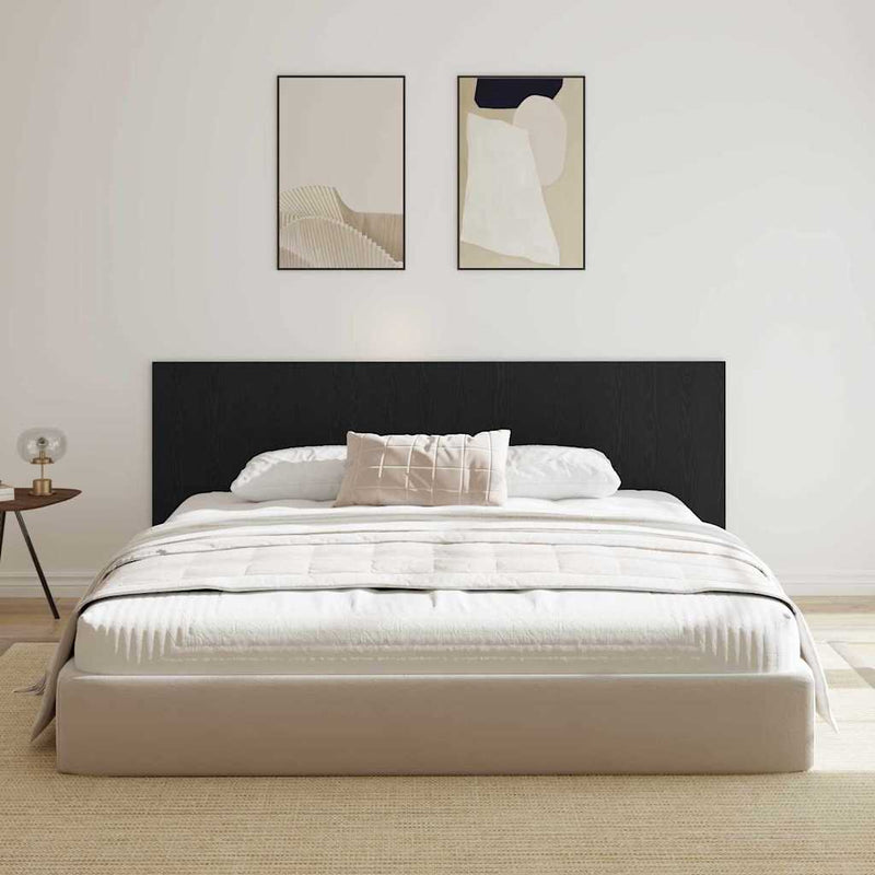 vidaXL Fejtámla Musta tammi 240 x 1,5 x 80 cm Faanyag