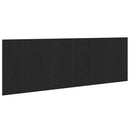 vidaXL Fejtámla Musta tammi 240 x 1,5 x 80 cm Faanyag