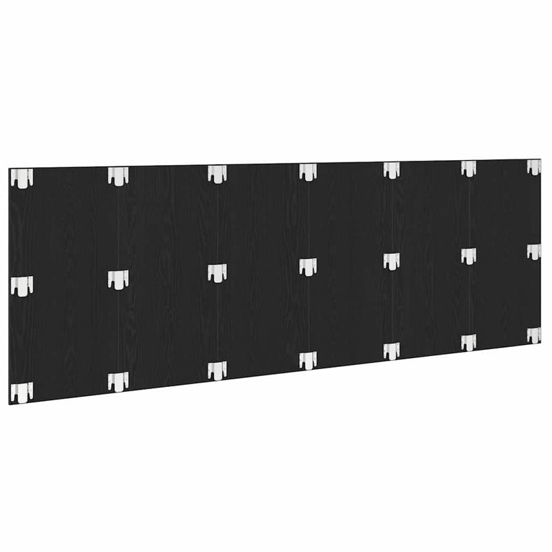 vidaXL Fejtámla Musta tammi 240 x 1,5 x 80 cm Faanyag