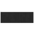 vidaXL Fejtámla Musta tammi 240 x 1,5 x 80 cm Faanyag