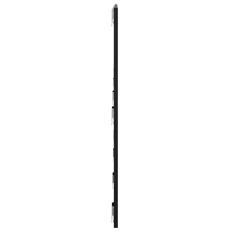 vidaXL Fejtámla Musta tammi 240 x 1,5 x 80 cm Faanyag