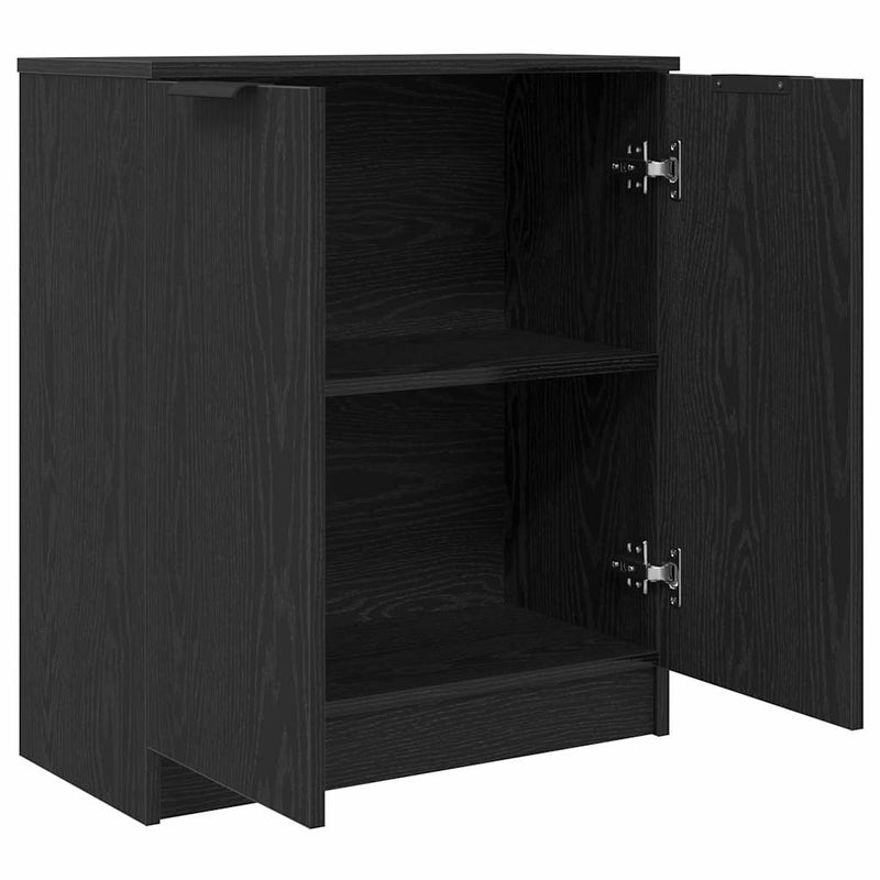 vidaXL Széf Fekete 60 x 30 x 70 cm Faanyag