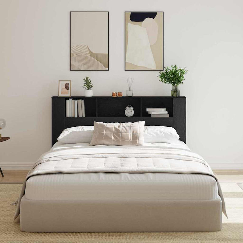 vidaXL Fejhajtó szekrény Musta tammi 180 x 18.5 x 102.5 cm Faanyag